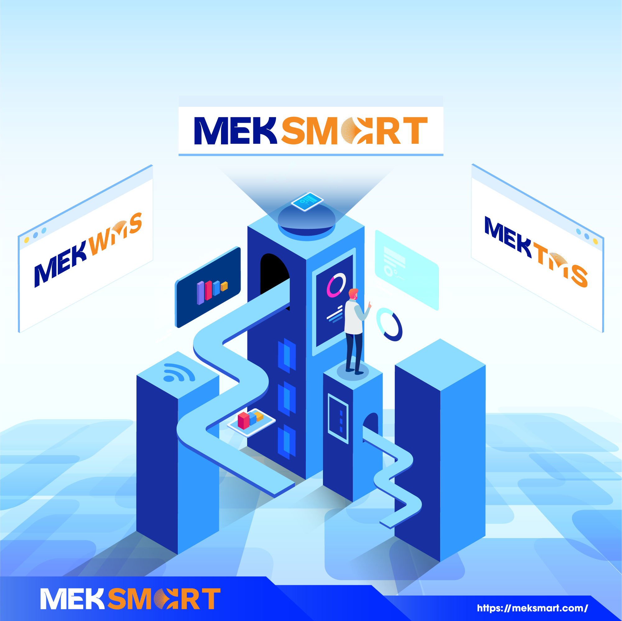 Meksmart bộ giải ph&aacute;p nền tảng th&uacute;c đẩy số h&oacute;a logistics